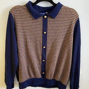 Vintage 80's Houndstooth Sweater